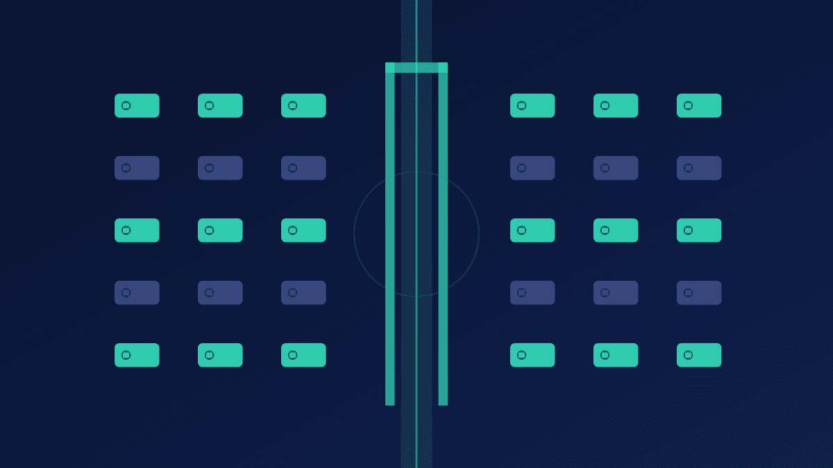 Conceptual illustration of VPN traffic disguised as ordinary HTTPS packets passing through a deep packet inspection checkpoint on a restrictive network.